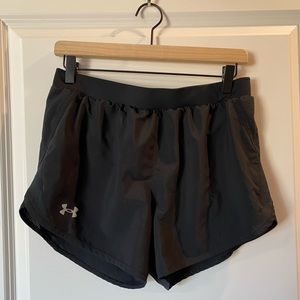 Black Under Armour running shorts